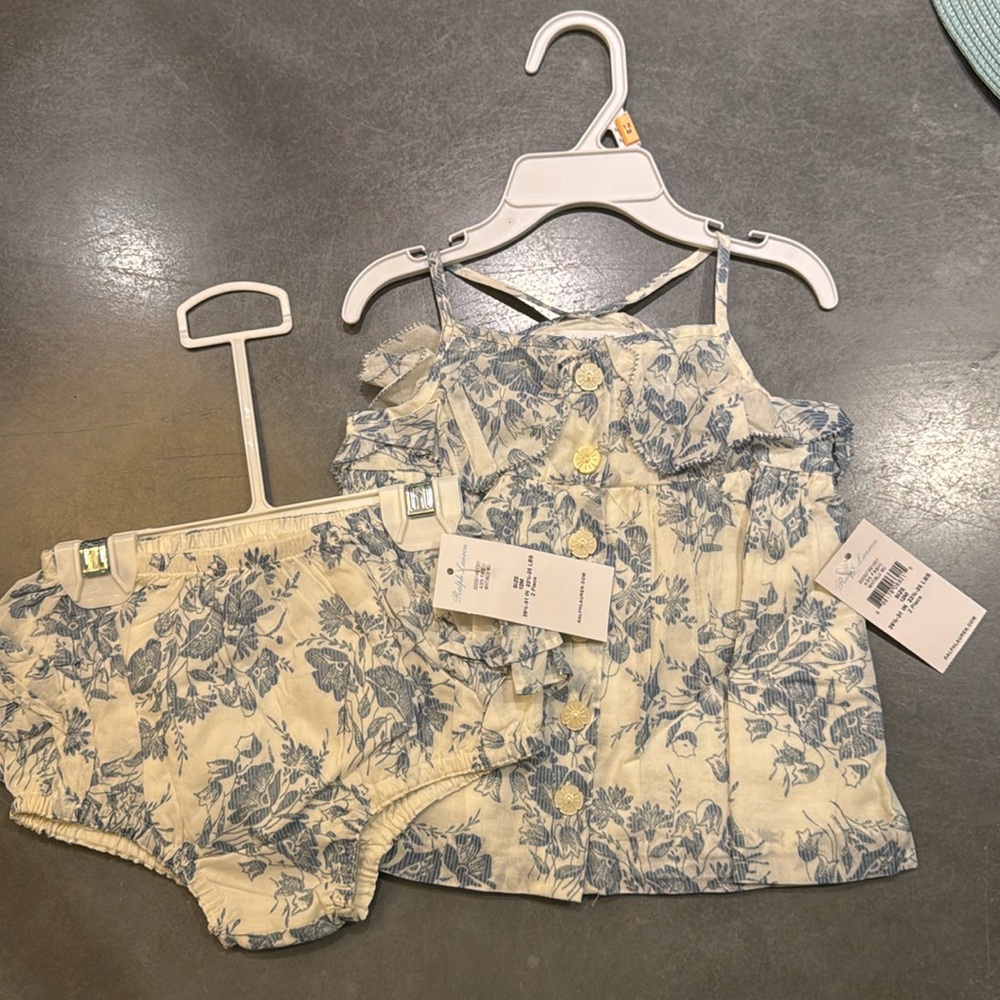 New with tags, Ralph Lauren dress and bloomers